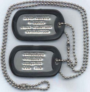 US DOG TAGS WITH SILENCERS